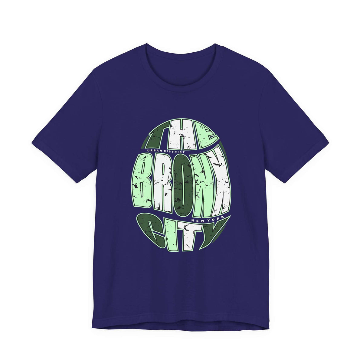 A black short-sleeve crewneck t-shirt featuring a distressed green and white graphic on the front that reads 'THE BRONX CITY'. Vintage NYC Urban Bronx City Graphic T-Shirt Casual Wear Shop Vintage NYC Urban Bronx City Graphic T-Shirt Casual Wear for a laid-back retro look that brings Bronx-inspired energy to any outfit. Elevate your wardrobe with Vintage NYC Urban Bronx City Graphic T-Shirt Casual Wear, blending classic city vibes with effortless comfort.