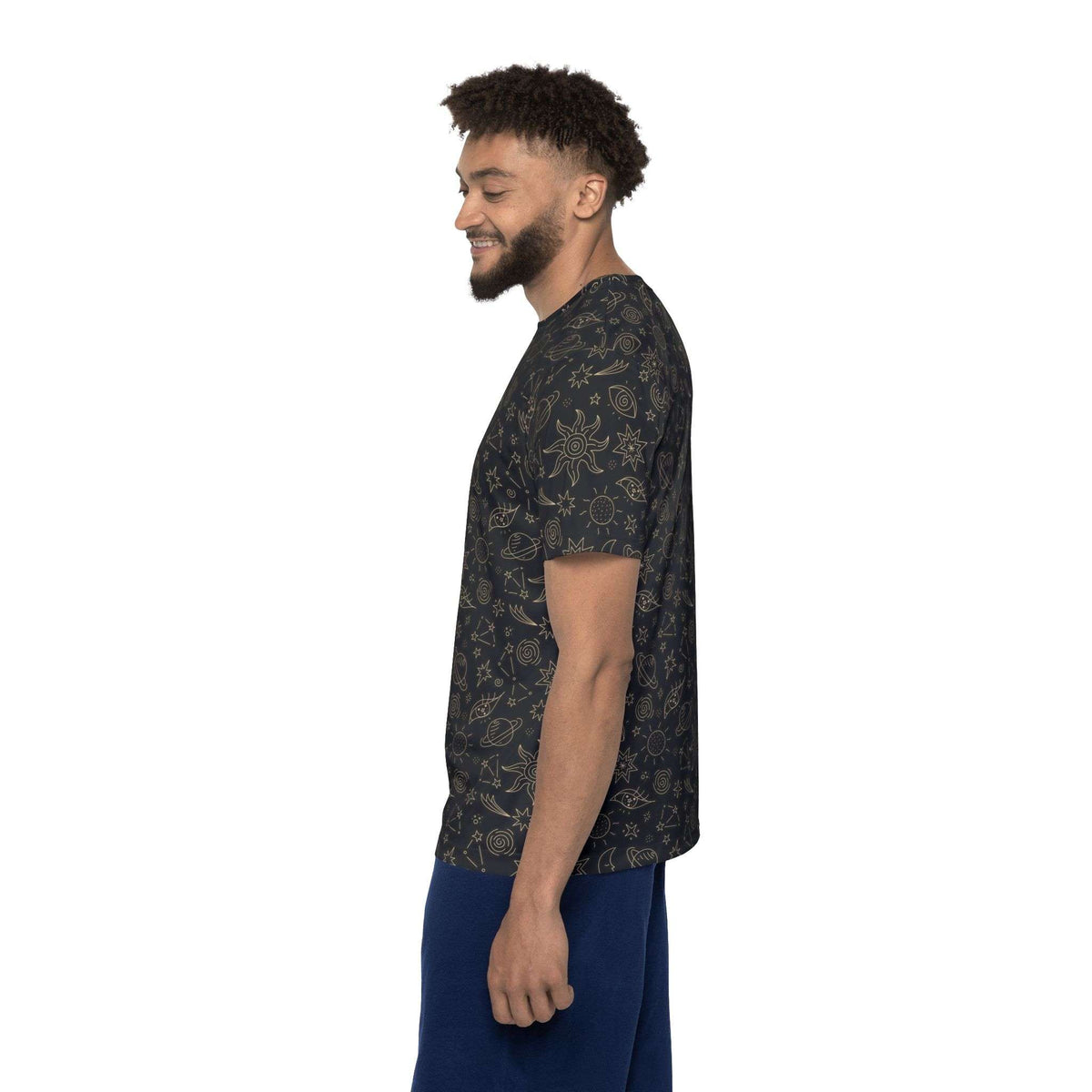Cosmic Space Celestial Pattern Men's Sports Jersey Active Wear Shop the Cosmic Space Celestial Pattern Men's Sports Jersey for an eye-catching galaxy look, athletic comfort, and everyday versatility. Stand out on and off the field with the Cosmic Space Celestial Pattern Men's Sports Jersey—bold, comfortable, and built to move. Buy the Cosmic Space Celestial Pattern Men's Sports Jersey, blending stellar style, breathable comfort, and game-day performance.