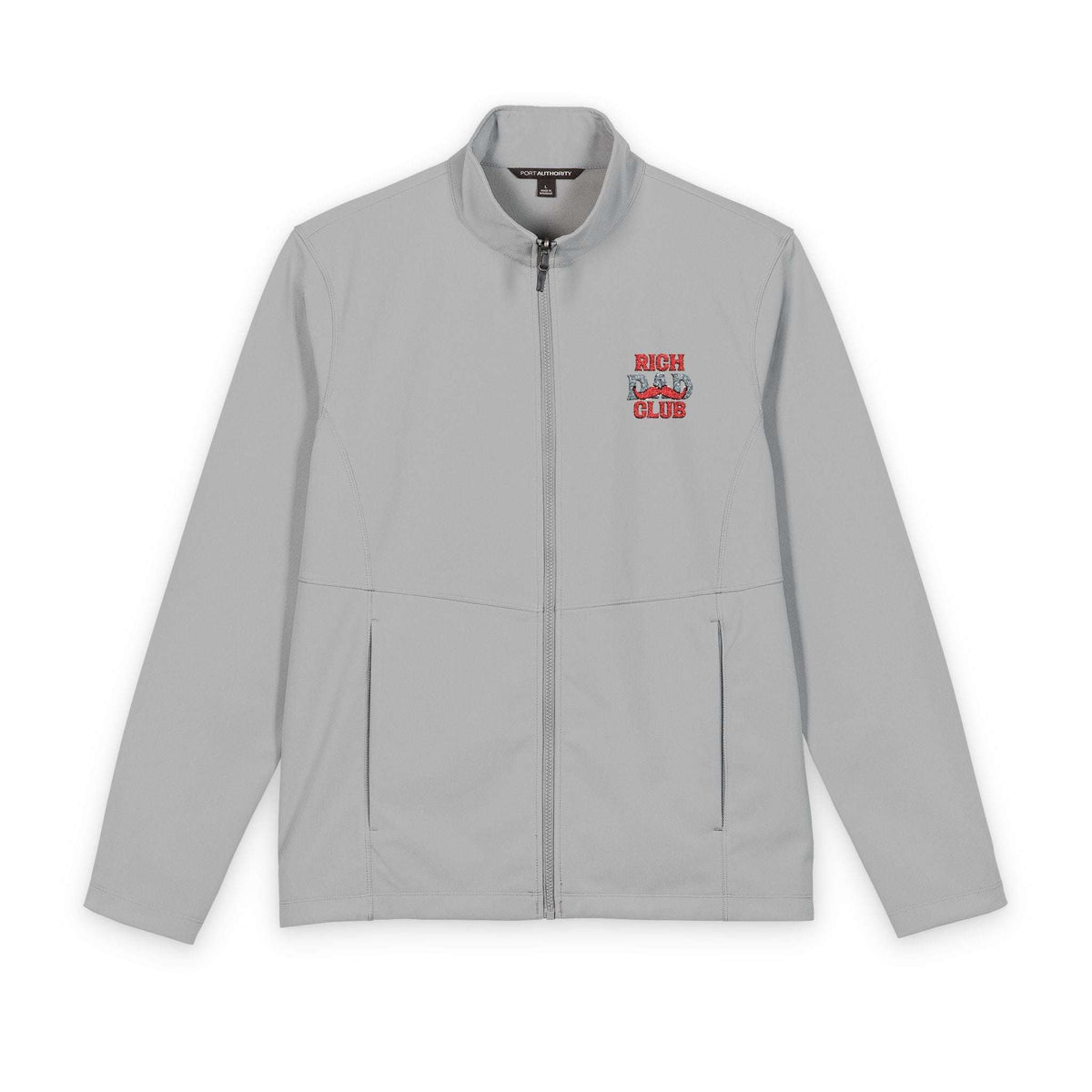 Bold Comfortable Rich Dad Club Waterproof Men's Soft Shell Jacket
