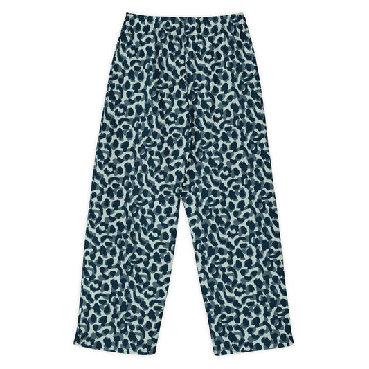 Camouflage Leopard Print Unisex Cotton Wide-Leg Pants