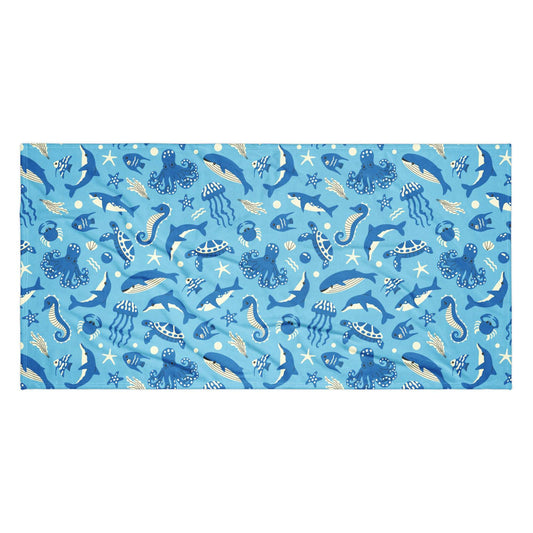 Colorful Marine-Themed Beach Towel Collection