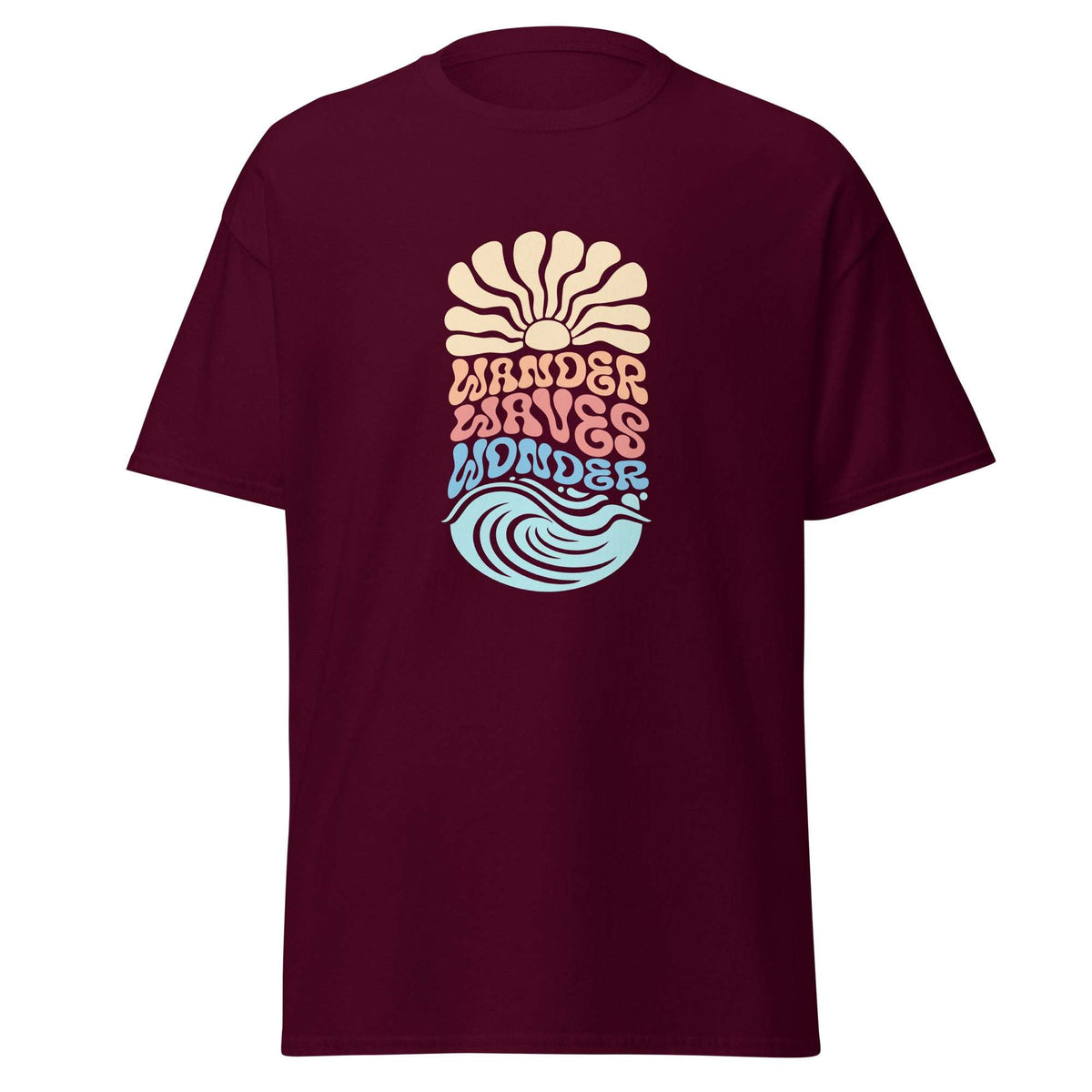 Effortless Style with Minimalist Wave Design Tees