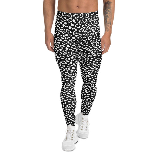 Fashionable Men's Leggings with Classic Leopard Print Design