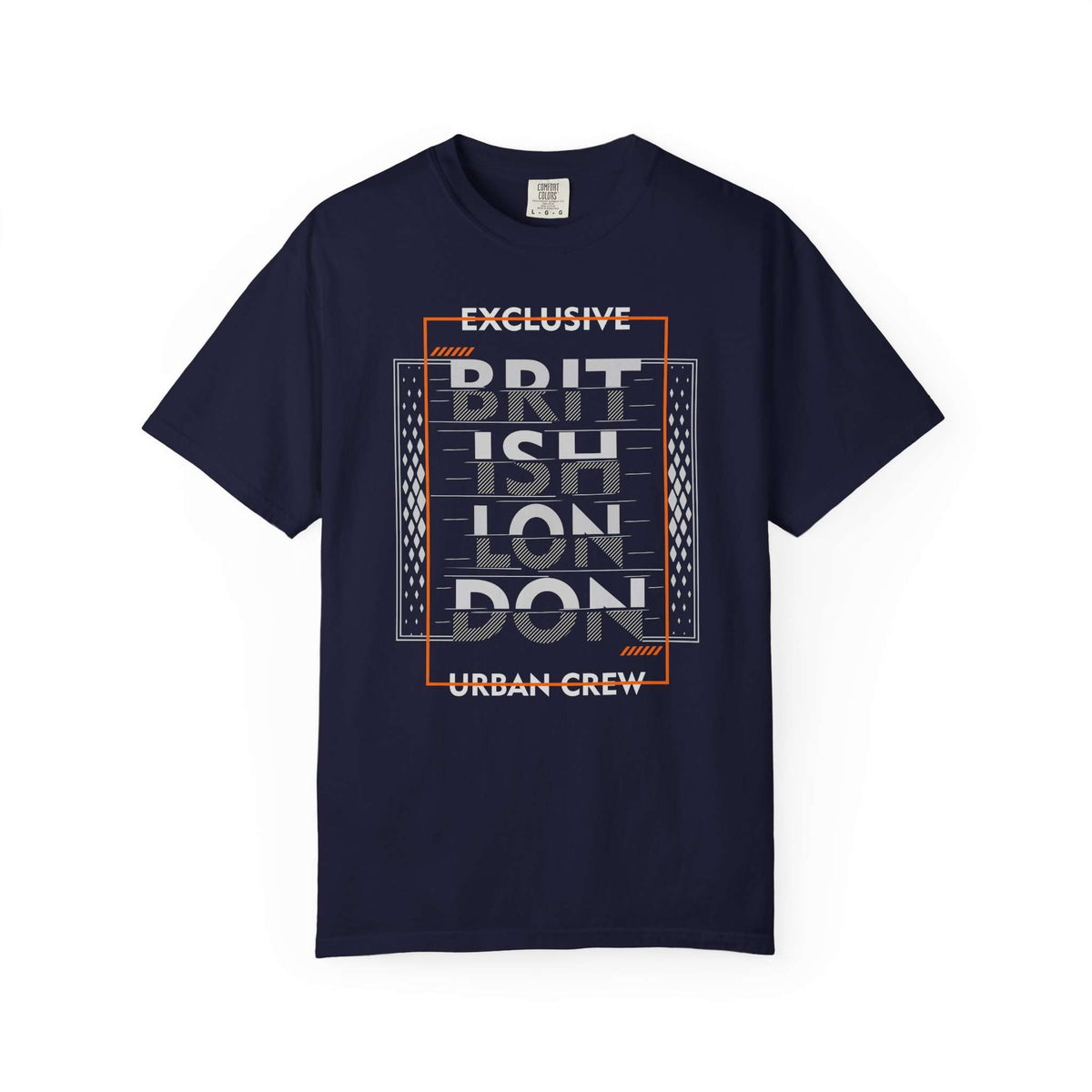 Minimalist British London Typography Graphic T-Shirt for Casual Wear