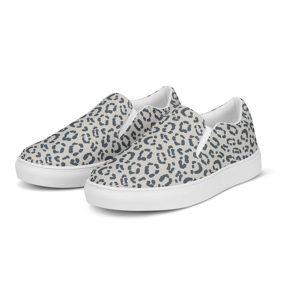 Modern Leopard Print Men's Slip-On Canvas Shoes for Everyday Use