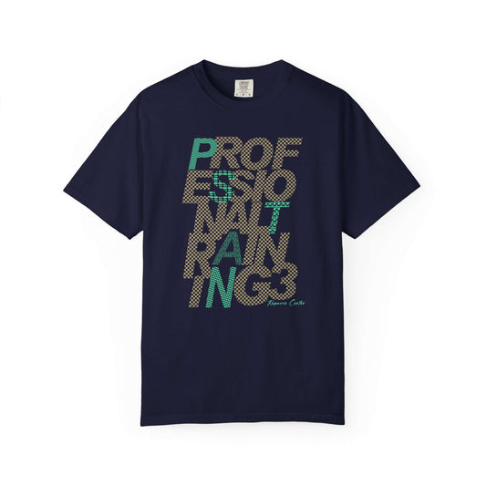 Professional Training Typography Graphic T-Shirt for Casual Wear Elevate your casual wardrobe with the Minimalist Professional Training Typography Graphic T-Shirt—smart, simple, and versatile.