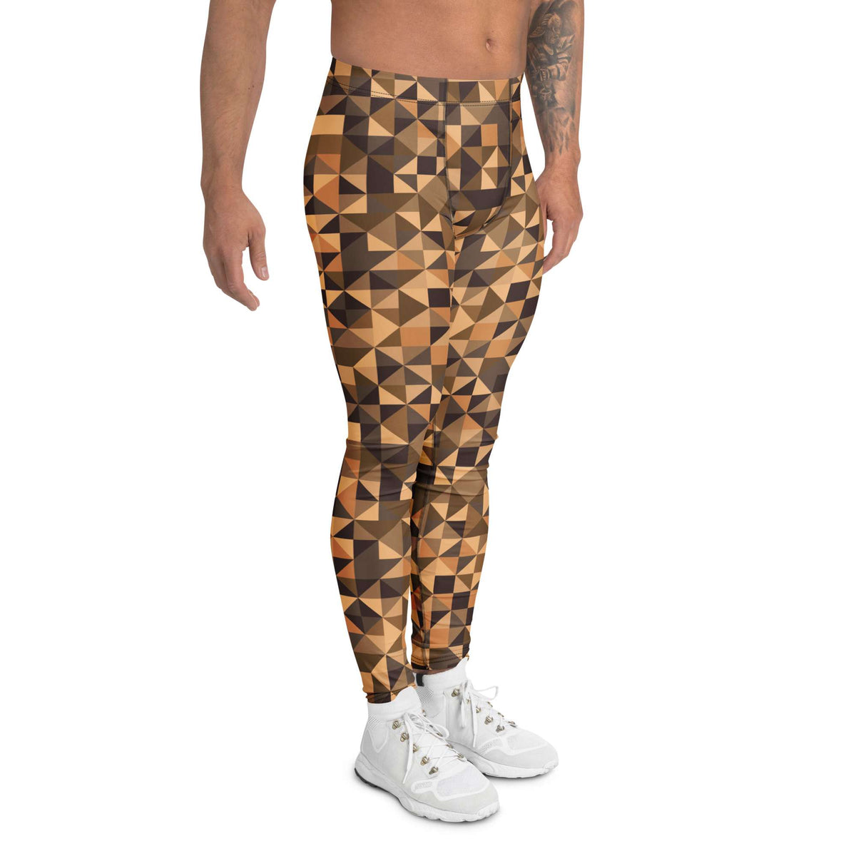 Retro-Inspired Vintage Design Men’s Athletic Leggings