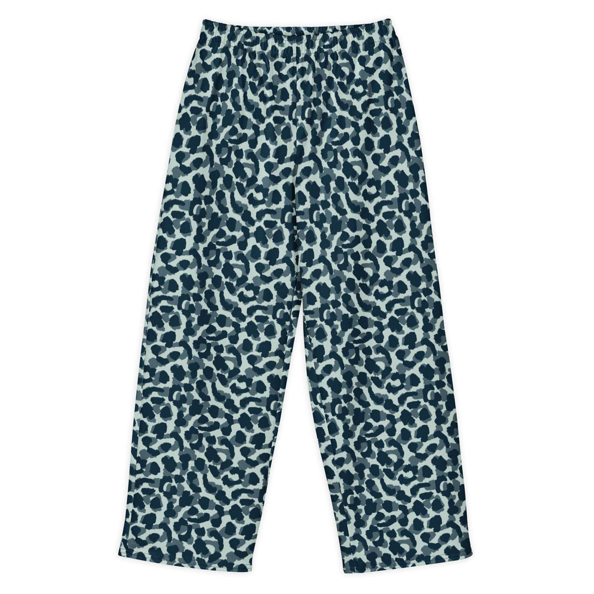 Stylish Camouflage Leopard Print Unisex Cotton Wide-Leg Pants for Casual Wear