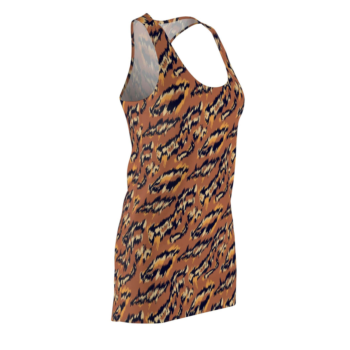 Stylish Lightweight Women's Summer Dress Bold Tiger Print