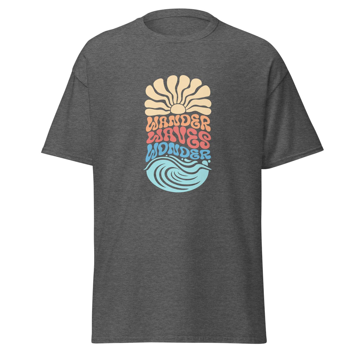 Subtle Wave Patterns on Relaxed Fit T-Shirts