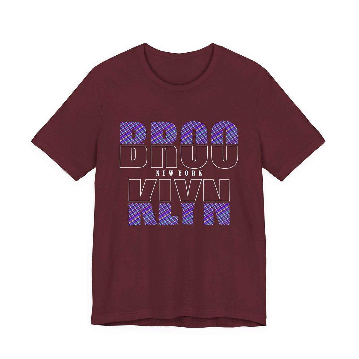 Unique Brooklyn New York Typography Graphic T-Shirt Casual Wear