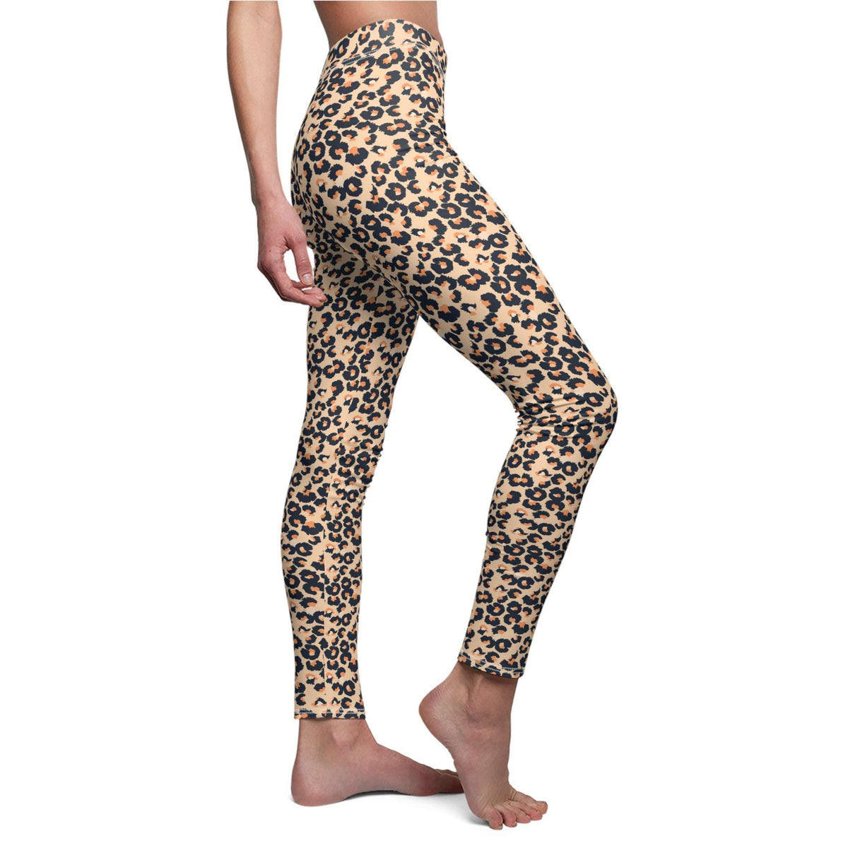 Unique Comfortable Leopard Print Women's Casual Leggings for Activewear