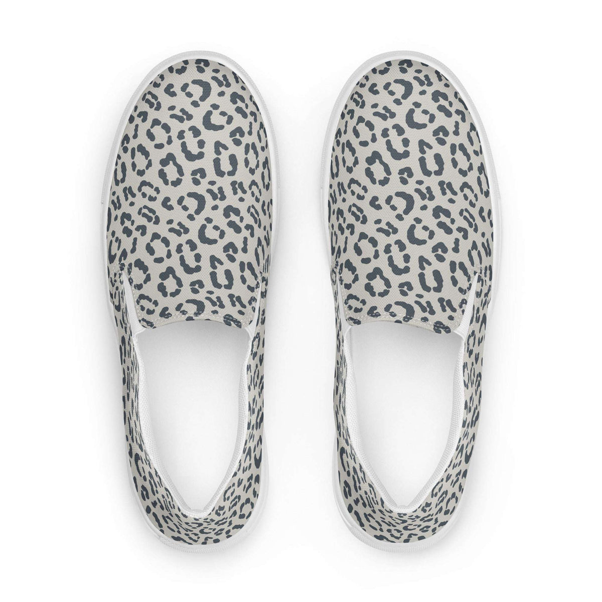Versatile Leopard Print Slip-On Canvas Shoes for Men’s Wardrobe