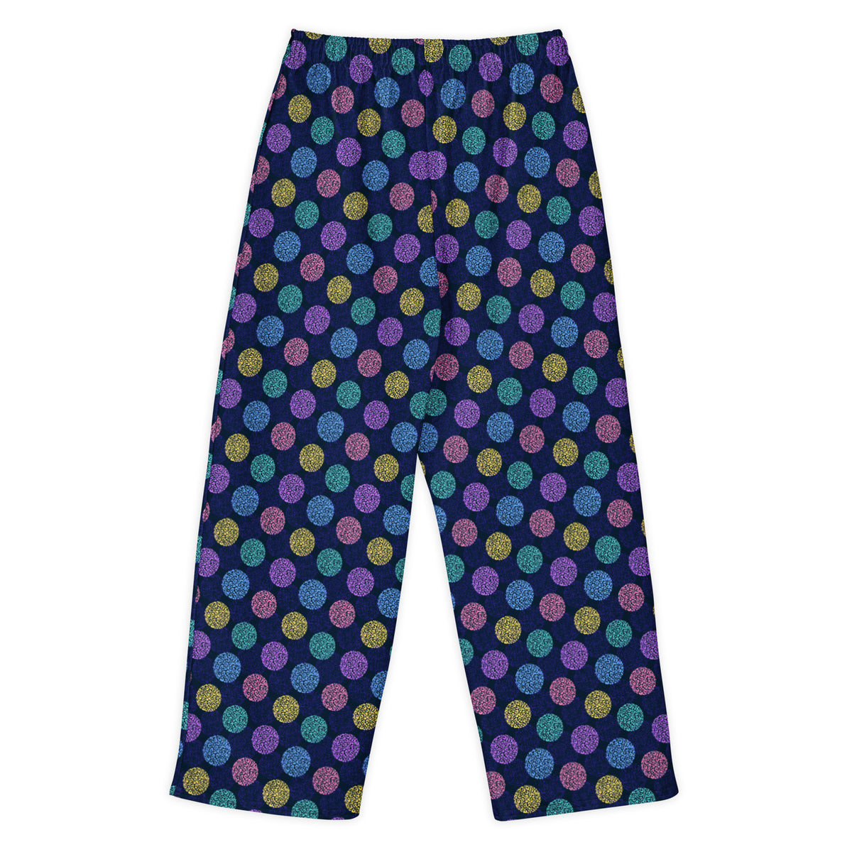 Colorful Leopard Print Circles Wide-Leg Pants Casual Wear Shop online the vibrant charm of colorful leopard print circles wide-leg pants, a bold and stylish choice for any wardrobe. These pants combine eye-catching patterns with a comfortable, flowing silhouette, perfect for making a fashion statement while maintaining ease of movement. Ideal for casual outings or creative events, they pair effortlessly with solid tops to balance the playful design. Embrace your unique style with these standout pants that b