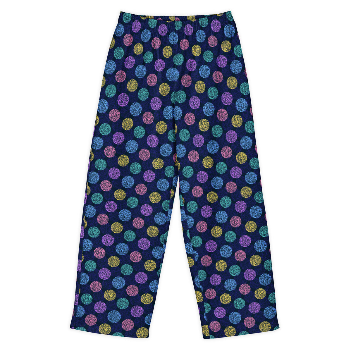 Colorful Leopard Print Circles Wide-Leg Pants Casual Wear Shop online the vibrant charm of colorful leopard print circles wide-leg pants, a bold and stylish choice for any wardrobe. These pants combine eye-catching patterns with a comfortable, flowing silhouette, perfect for making a fashion statement while maintaining ease of movement. Ideal for casual outings or creative events, they pair effortlessly with solid tops to balance the playful design. Embrace your unique style with these standout pants that b