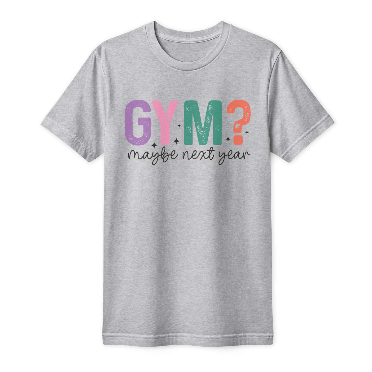 Shop the Gym Maybe Next Year Funny Sarcastic Quote T-Shirt Casual Wear, a witty tee for fitness procrastinators with a sense of humor today. The Gym Maybe Next Year Funny Sarcastic Quote T-Shirt delivers laid-back humor for anyone putting off their next workout in style. Wear the Gym Maybe Next Year Funny Sarcastic Quote T-Shirt and give fitness excuses a laugh. A great gift for gym dodgers and lovers of sarcastic humor.